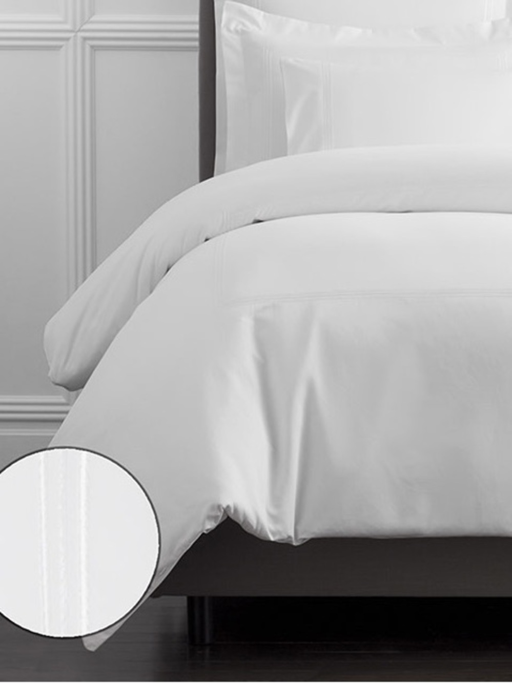 The Company Store Dorset Stripe Egyptian Cotton Sateen Duvet Cover